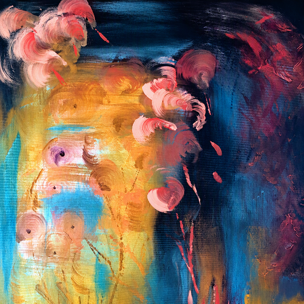 Pink Flamingo, Acrylic on Canvas